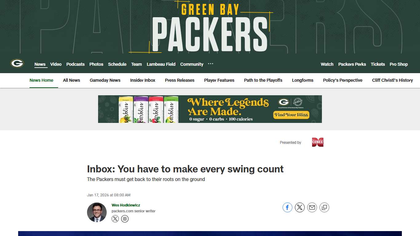 Inbox: You have to make every swing count