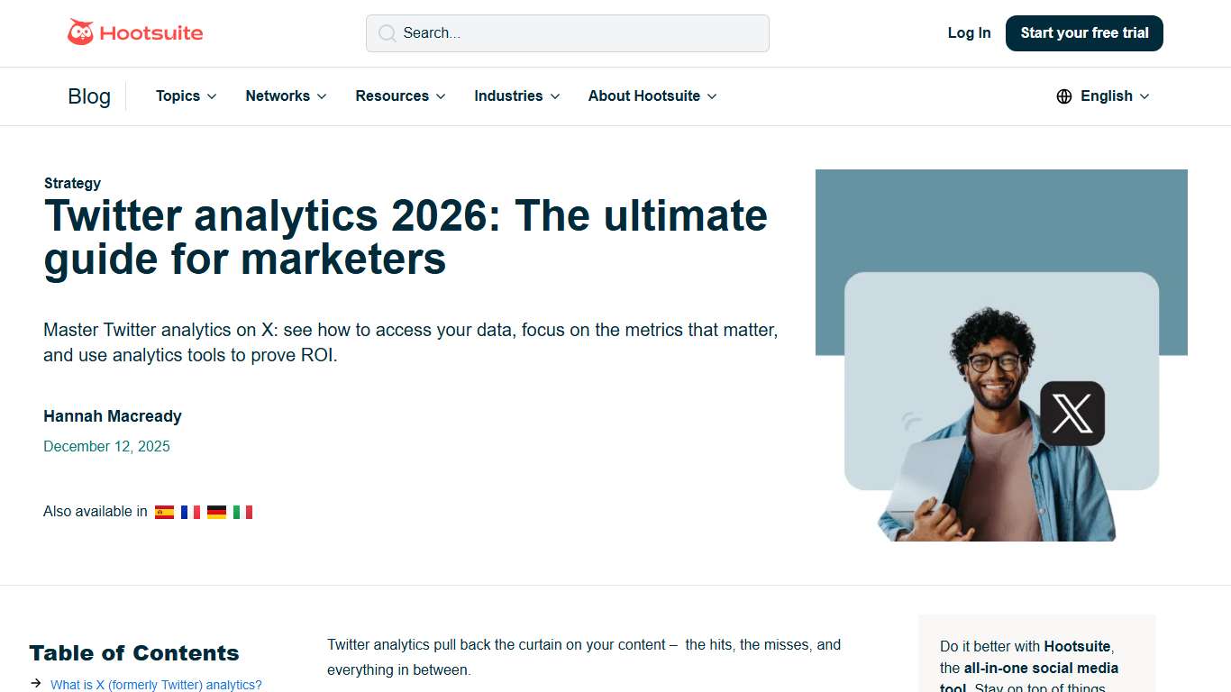 Twitter analytics 2026: The ultimate guide for marketers